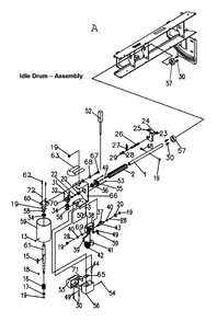 Fig-1 Diagram and Parts List for 708447  Jet Sander Grinder