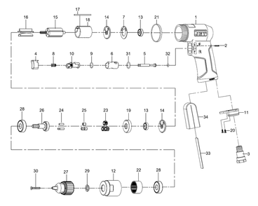 Fig-0 Diagram and Parts List for 505620  Jet Drill