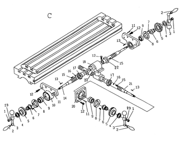 Fig-3 Diagram and Parts List for 690011  Jet Mill