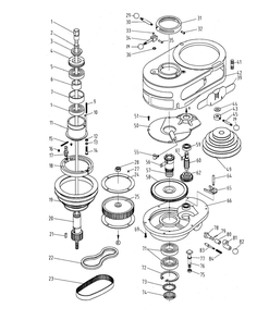 Fig-0 Diagram and Parts List for JTM-2 690017 Jet Mill