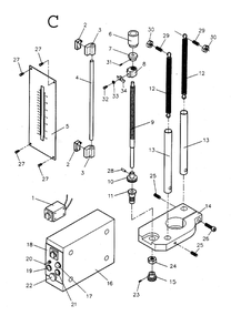 Fig-3 Diagram and Parts List for 354203  Jet Drill Press