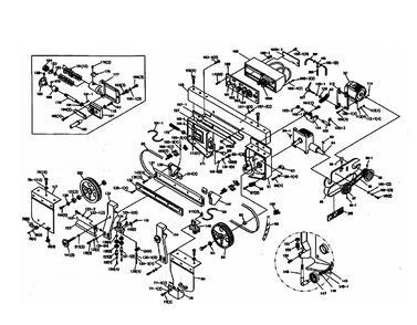 Fig-1 Diagram and Parts List for 414473  Jet Table Saw