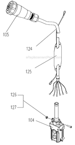 Page B Diagram and Parts List for 1SS-1C-10  Jet Hoist & Winch
