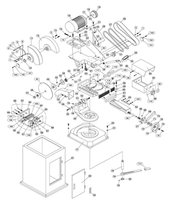 Fig-0 Diagram and Parts List for 414240  Jet Table Saw