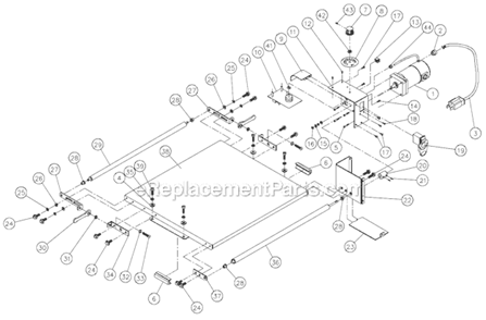 Part Location Diagram of 30-3010-10 Jet Driven Roller