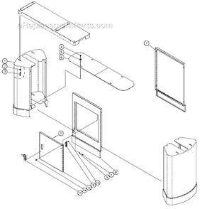 Page D Diagram and Parts List for 22-44OSC  Jet Sander Polisher