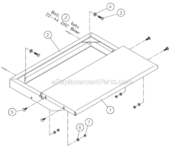 Part Location Diagram of 2244PLUS-501 Jet Table