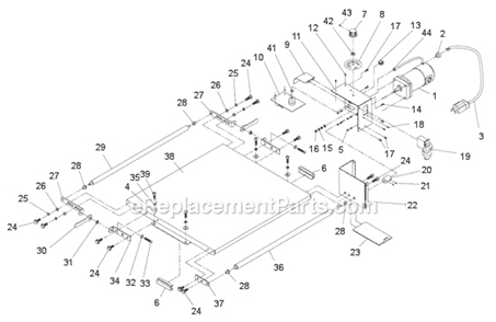 Part Location Diagram of 12-2000-04 Jet Hex Nut