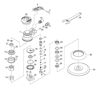 Fig-0 Diagram and Parts List for 505730  Jet Sander