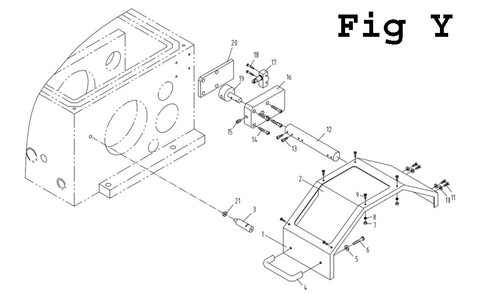 Fig-25 Diagram and Parts List for GH-26120ZH 321892 Jet Lathe