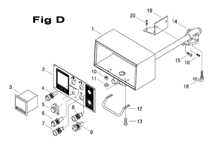 Fig-D Diagram and Parts List for 690602  Jet Mill