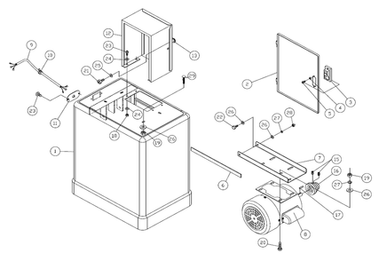 Part Location Diagram of JWBS14-HKN Jet Hardware Package