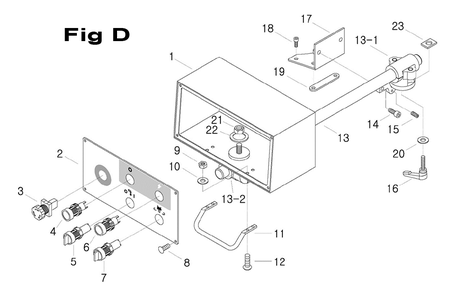 Fig-6 Diagram and Parts List for 698061  Jet Mill