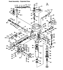 Fig-1 Diagram and Parts List for 690055  Jet Mill