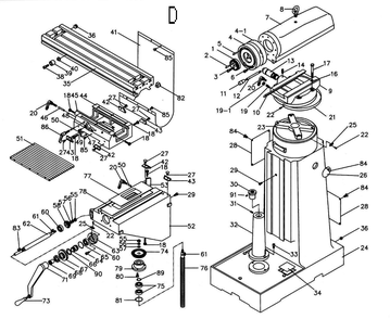 Part Location Diagram of VM-I39 Jet Rubber T-Nut