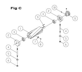 Fig-3 Diagram and Parts List for 718250K  Jet Planer Jointer