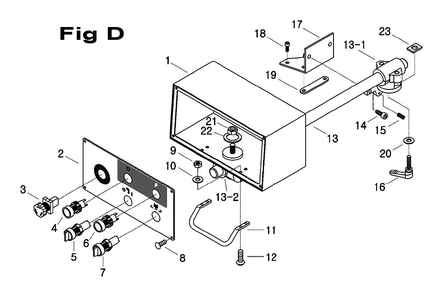 Fig-2 Diagram and Parts List for 698051  Jet Mill