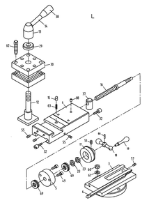 Fig-12 Diagram and Parts List for 321125  Jet Lathe