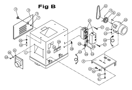 Fig-2 Diagram and Parts List for 718200K  Jet Planer Jointer
