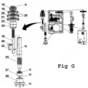 Fig-4 Diagram and Parts List for J-A3008M-PF2 354036 Jet Drill Press
