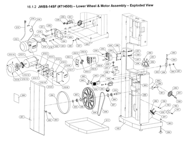 Part Location Diagram of JWBS14SF-212-1 Jet MOTOR BODY