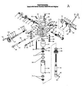 Fig-1 Diagram and Parts List for 691177  Jet Mill