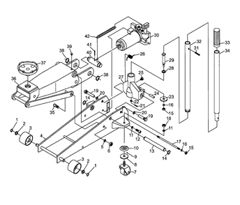Fig-0 Diagram and Parts List for 454223  Jet Hand Truck & Dolly