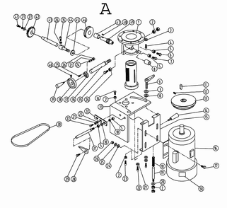 Fig-1 Diagram and Parts List for 708322  Jet Shaper