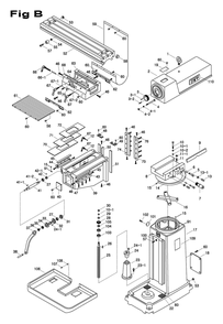 Fig-3 Diagram and Parts List for 698063  Jet Mill