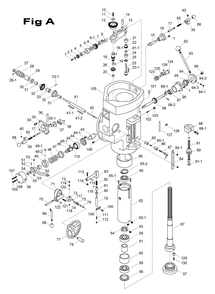 Fig-5 Diagram and Parts List for 698155  Jet Mill