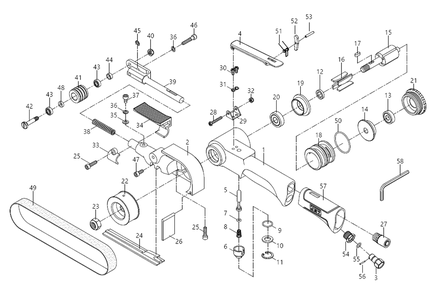 Fig-0 Diagram and Parts List for 505751  Jet Sander