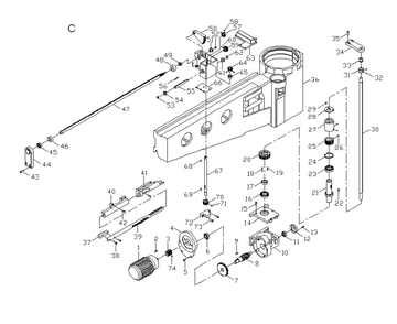Fig-3 Diagram and Parts List for 320037  Jet Drill Press