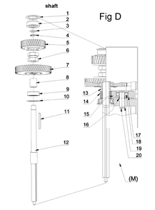 Fig-4 Diagram and Parts List for 354030  Jet Drill Press