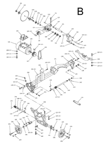 Fig-2 Diagram and Parts List for 708712PK  Jet Table Saw