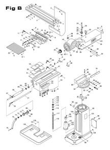 Part Location Diagram of JT9-JTM1050EVS2-55 Jet GIB HOLDER