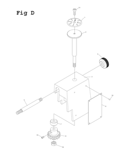 Fig-8 Diagram and Parts List for EGH-1880 892606 Jet Lathe