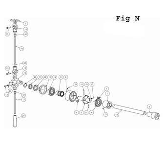 Fig-18 Diagram and Parts List for E-1340VS 892413 Jet Lathe