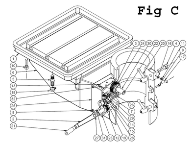 Fig-8 Diagram and Parts List for J-2360 354051 Jet Drill Press
