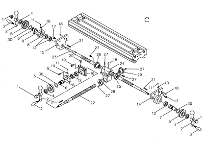 Part Location Diagram of VM-I6 Jet Dial holder