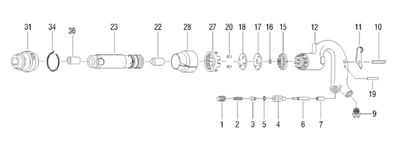 Fig-0 Diagram and Parts List for 550641  Jet Hammer