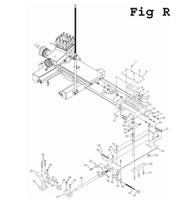 Fig-26 Diagram and Parts List for EGH-1880 892612 Jet Lathe