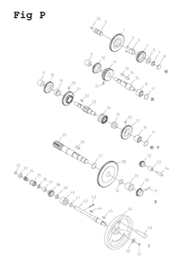 Fig-16 Diagram and Parts List for GH-26120ZH 321892 Jet Lathe