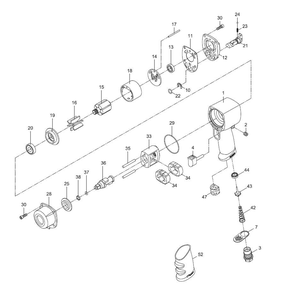 Fig-0 Diagram and Parts List for 505107  Jet Wrench