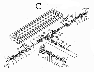 Fig-3 Diagram and Parts List for 690006  Jet Mill