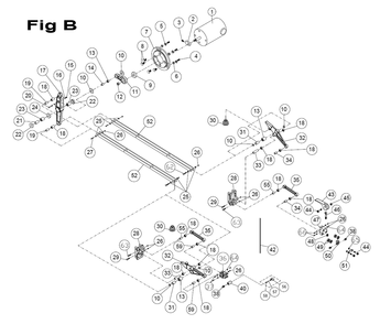 Fig-3 Diagram and Parts List for 727200B  Jet Table Saw