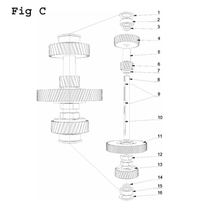 Part Location Diagram of JT9-2A04871 Jet SHAFT