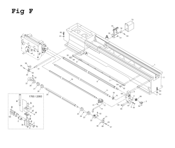 Fig-11 Diagram and Parts List for EGH-1740 892509 Jet Lathe