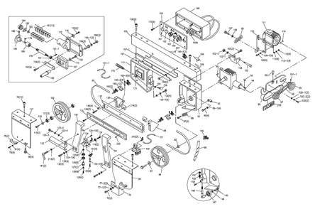 Fig-2 Diagram and Parts List for 414479  Jet Table Saw