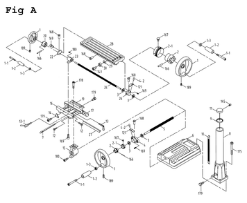 Fig-1 Diagram and Parts List for JMD-15 350125 Jet Mill