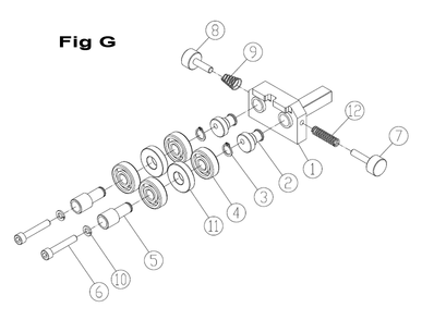 Fig-2 Diagram and Parts List for 714750  Jet Table Saw